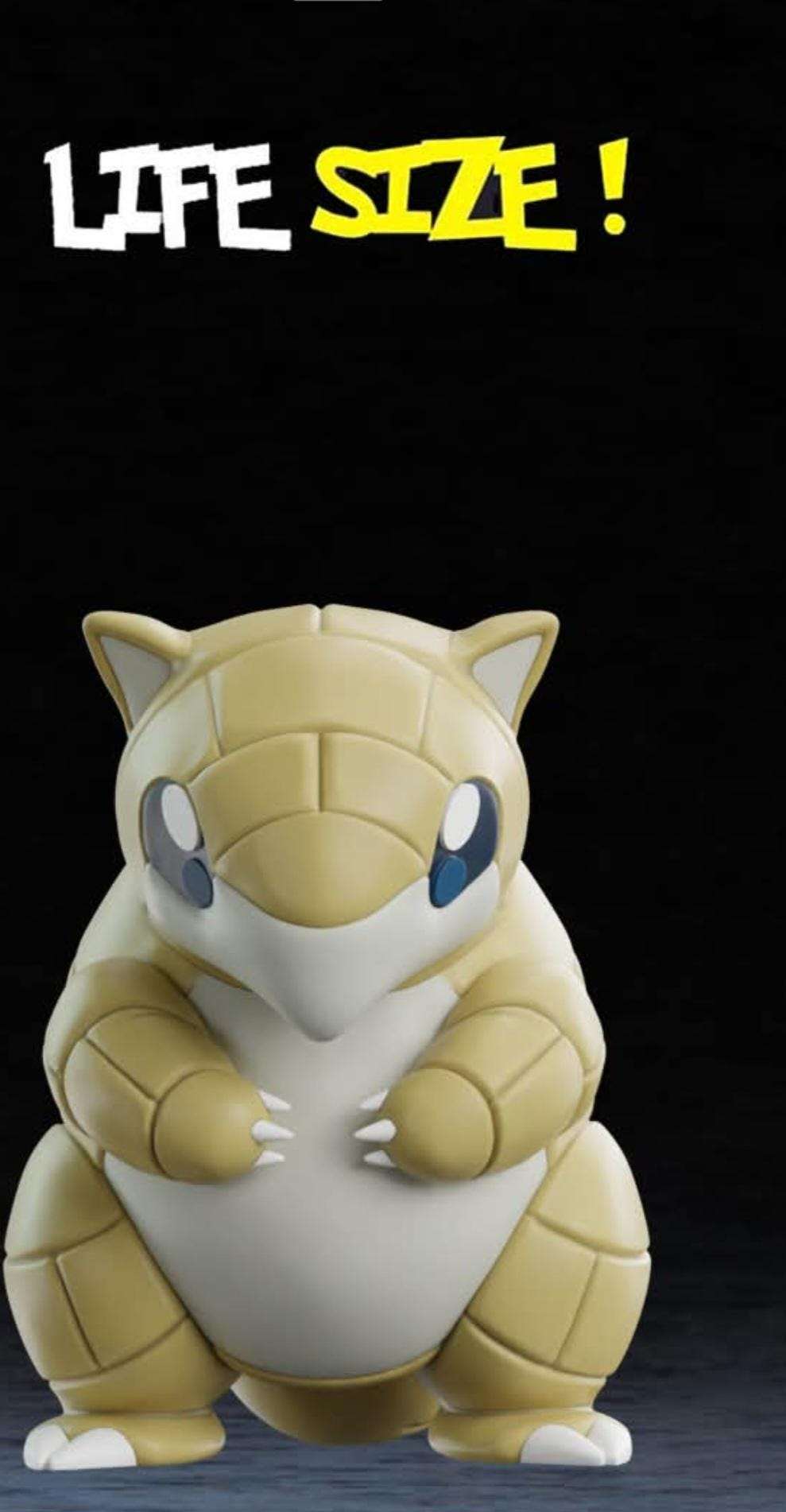 Full size pokemon sandshrew 1ft 10in #0027 bust statue figure by 3dCurioPrints