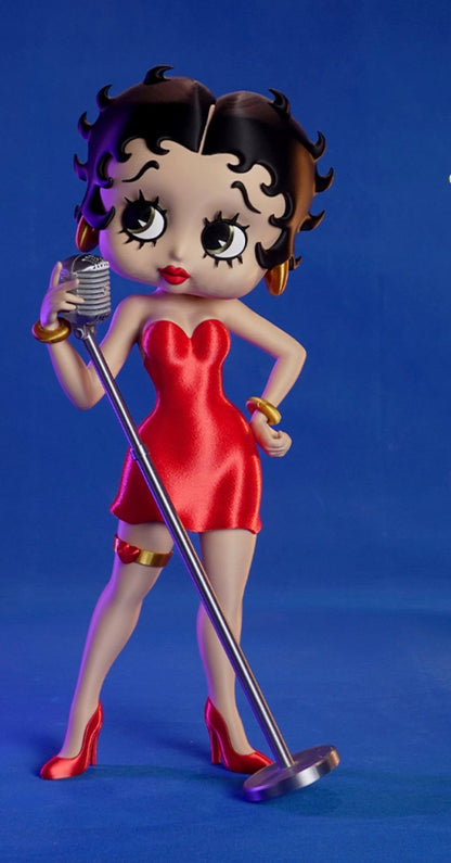 17" or 20" Betty Boop Colored Version Microphone Prop Glued On Your Side by 3dCurioPrints