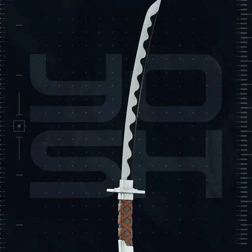 3D-printed TMNT Leonardo katana cosplay prop blade for costume and displays