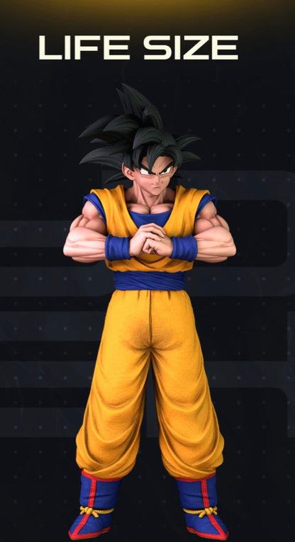 Large 1:1 5ft 9in dragonball z bust goku pick hair blonde or black by 3dCurioPrints