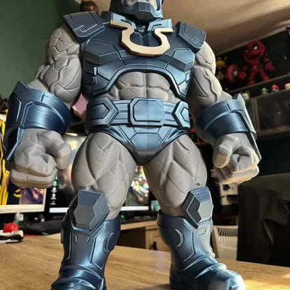 24 inch Darkseid-inspired villain figure in navy or black finish