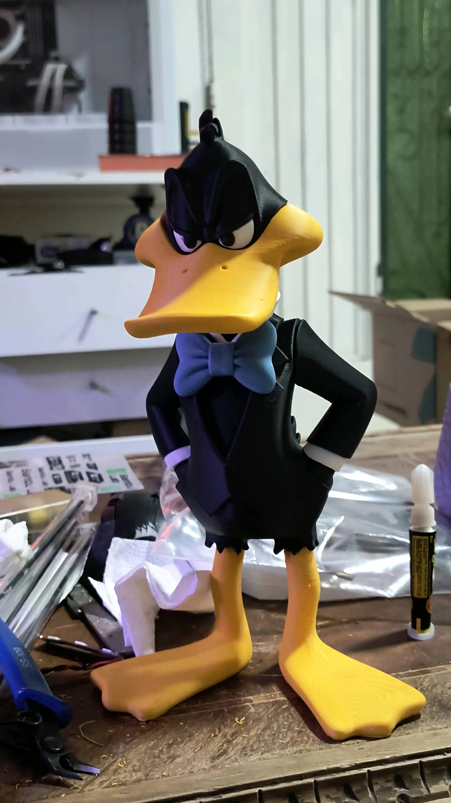 19" 1ft 7in Angry Daffy tie will be purple or red message me if want another color by 3dCurioPrints