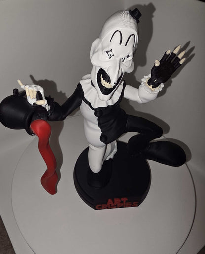 Terrifier 7" art crispies color not painted made to order by 3dCurioPrints