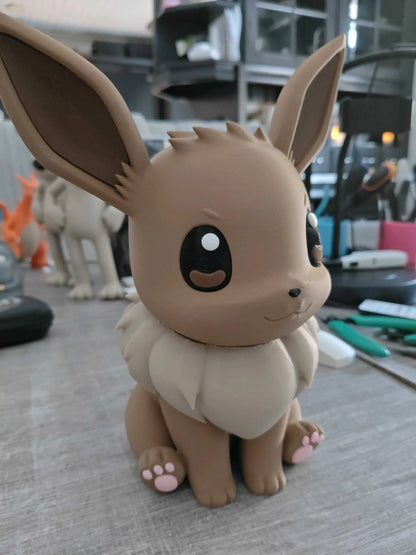 16 Inch Eevee Pokemon Statue Custom Handcrafted Collector Display