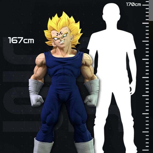 Fullsize lifesize 1:1 5ft 6in Majin Vegeta dragonball z bust made to order by 3dCurioPrints