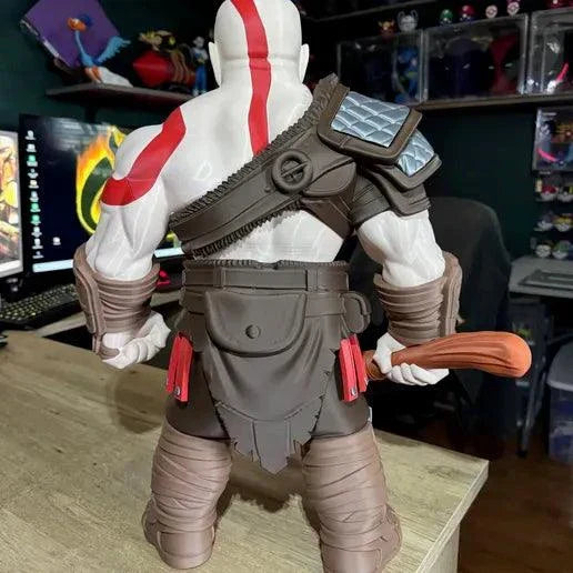 25 inch massive Kratos God of War bust with huge sword collectible display piece
