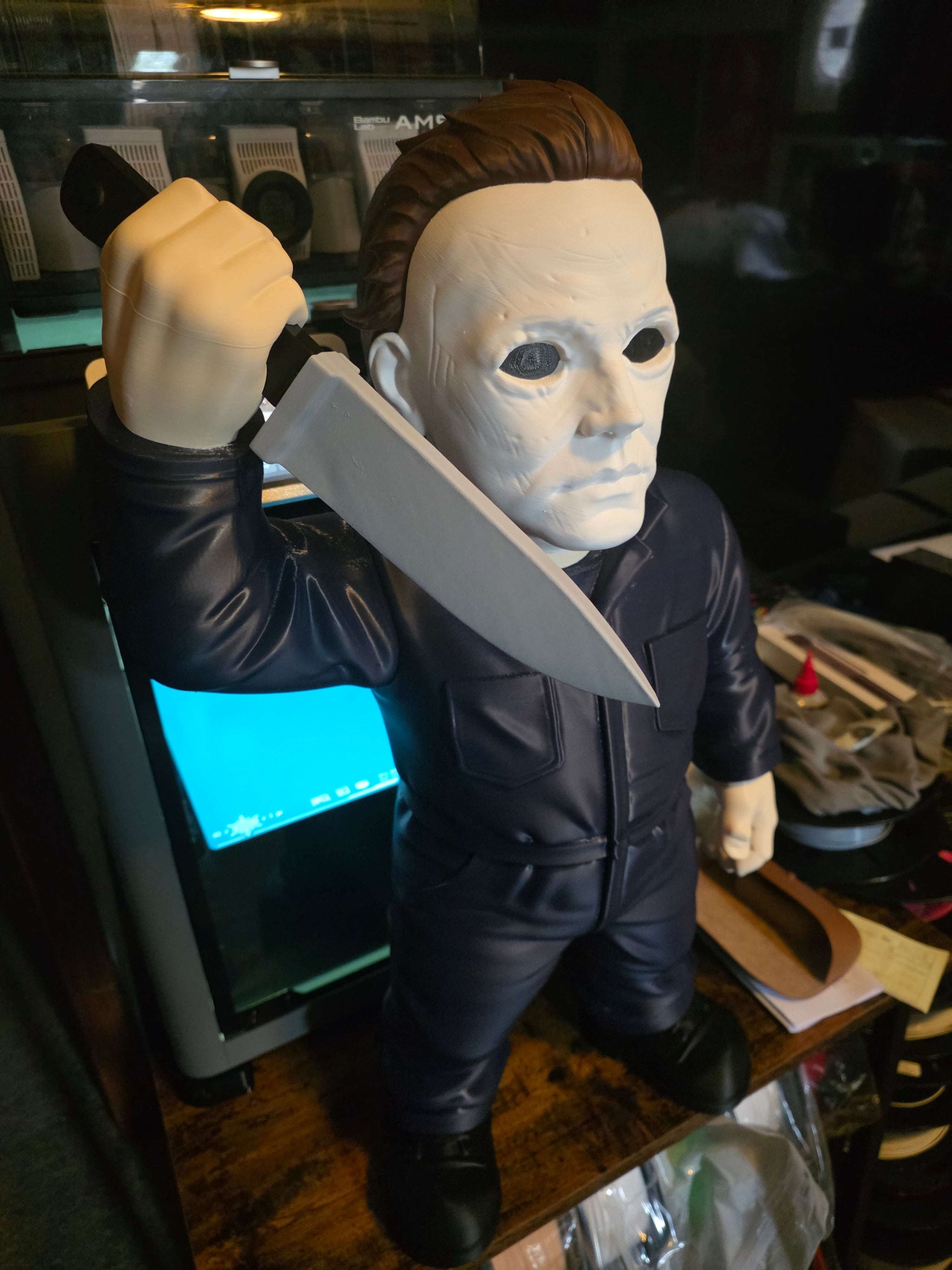 25" tall Micheal myers halloween massive bust by 3dCurioPrints