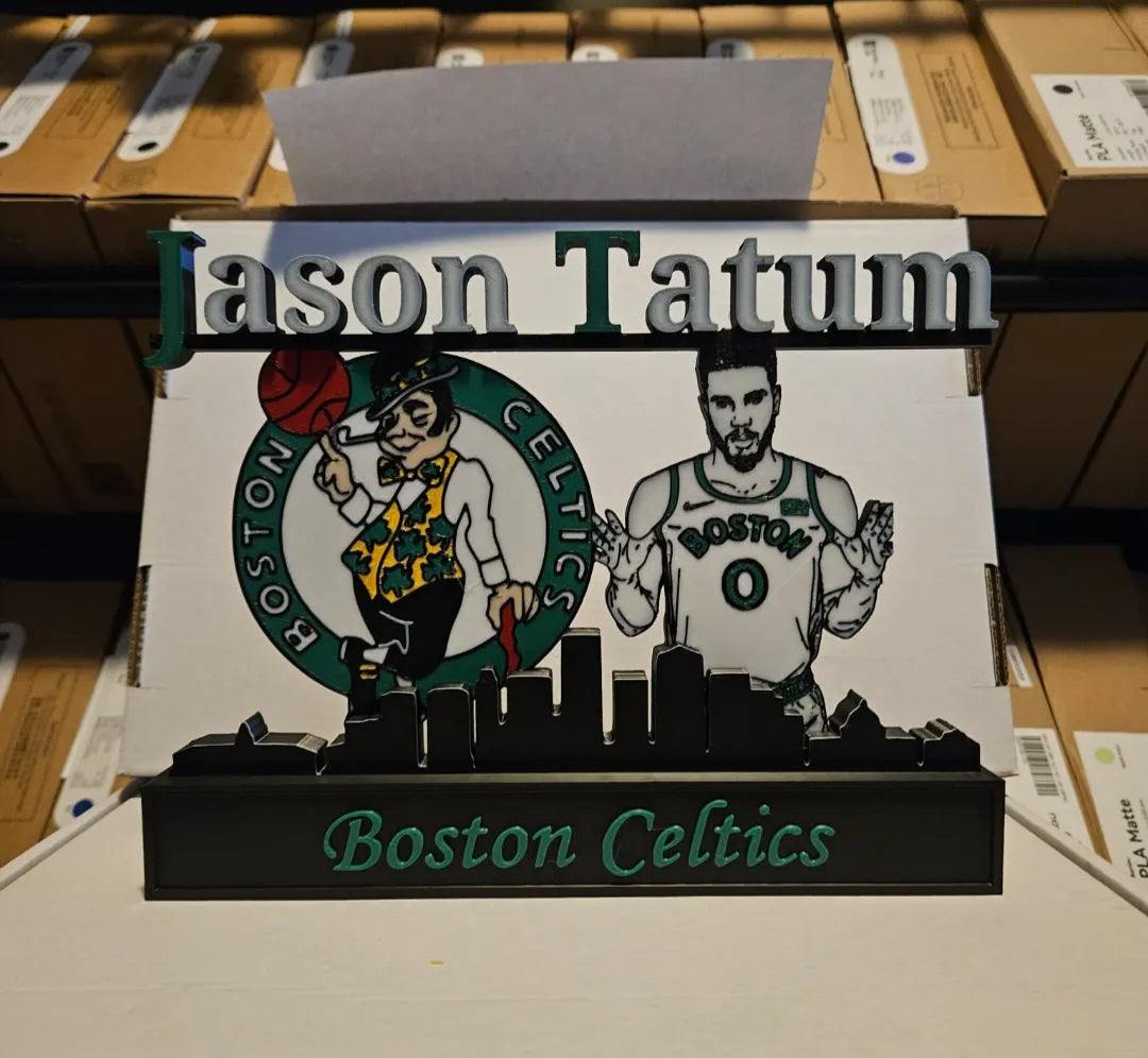 All sports 10-inch nameplate featuring NFL, NBA, MLB athletes like Kobe, Jordan, LeBron, Curry, Ohtani, and Brady