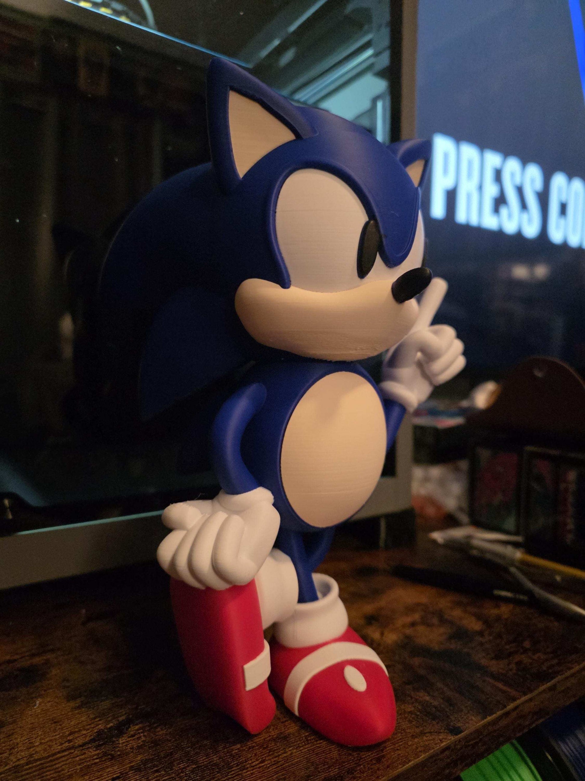 10" Sonic figure bust statue figure ready to ship by 3dCurioPrints