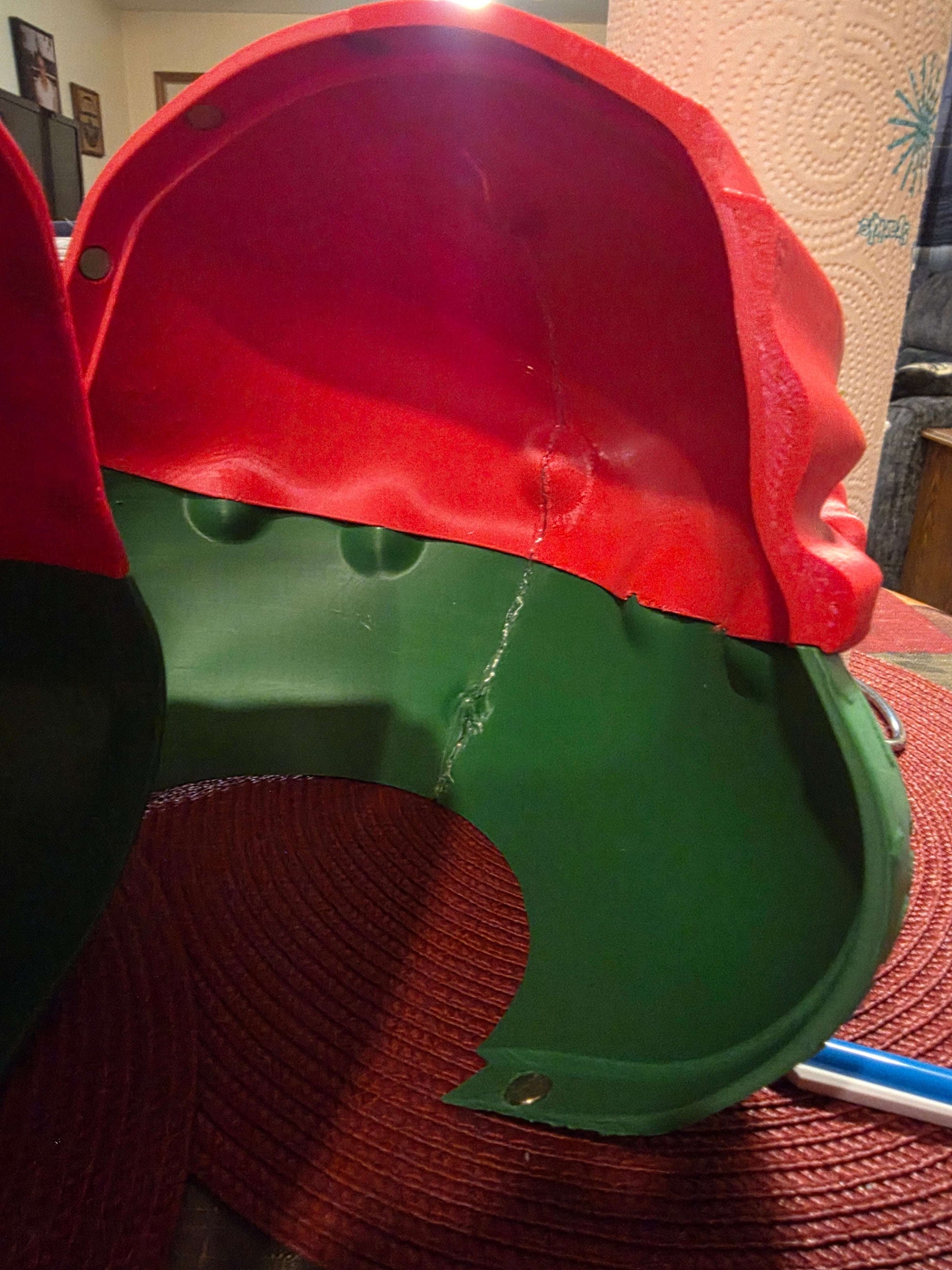 TMNT Raphael helmet mask cosplay accessory fits heads up to 24 inches