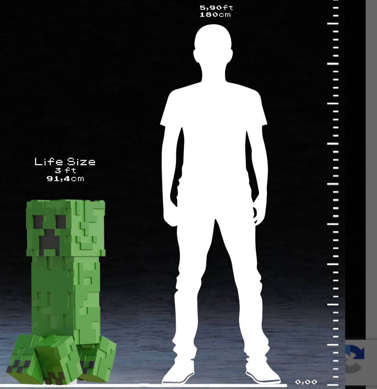 Large 3ft minecraft statue figure bust made to order 3-4 weeks by 3dCurioPrints