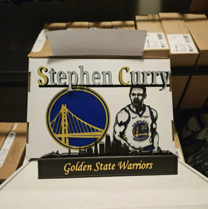 All sports 10-inch nameplate featuring NFL, NBA, MLB athletes like Jordan, Kobe, LeBron, Curry, Ohtani, and Brady